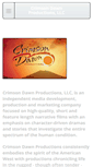 Mobile Screenshot of crimsondawnproductions.com